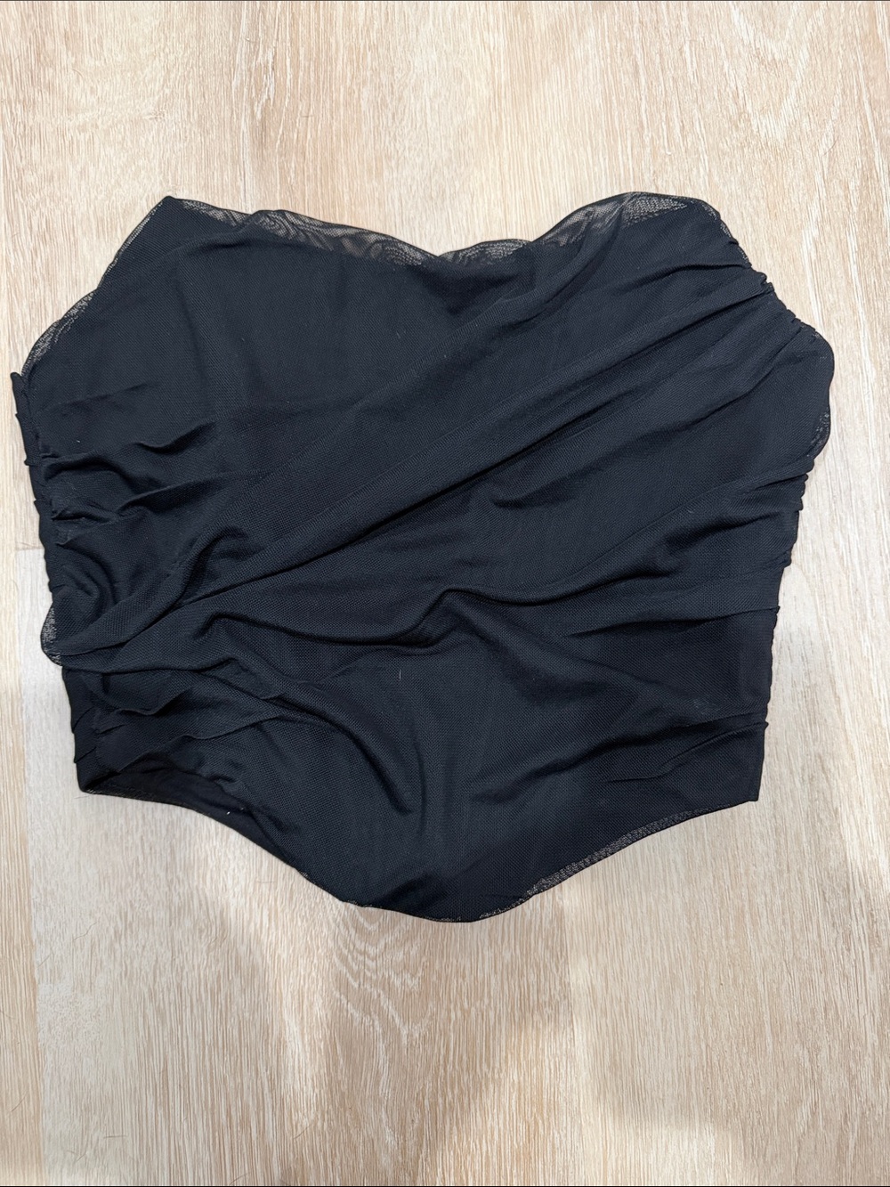 Black Ruched Mini Skirt - Women